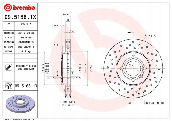 BREMBO XTRA DISQUES AVANT VW GOLF II 3 IV 256MM photo 2 - milautoparts-fr.ukrlive.com