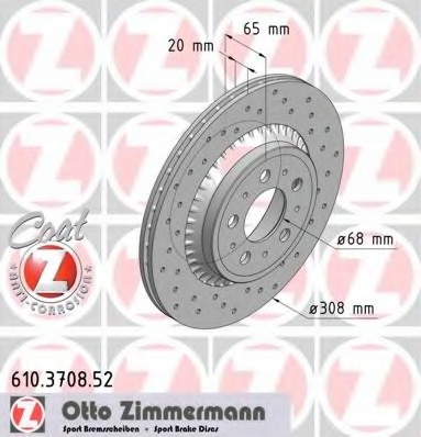 ZIMMERMANN SPORT DISQUES ARRIÈRE VOLVO XC90 308MM KRK photo 2 - milautoparts-fr.ukrlive.com