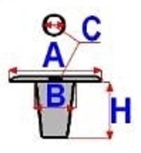 CLAMP BUSHING MOULDINGS VW PASSAT B4 B5 TOUAREG GOLF photo 3 - milautoparts-fr.ukrlive.com