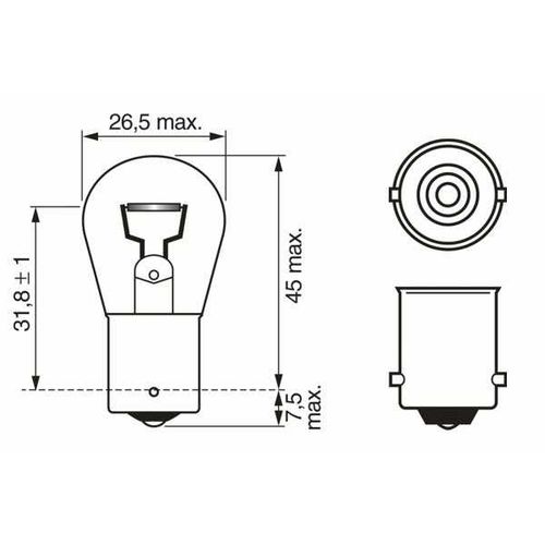 LAMP 12V P21W 21W BA15S /JEDNOWLOKNOWA/ ULTRA LIFE / OPAK 10 PRICE ZA 2- PCS. OSRAM photo 5 - milautoparts-fr.ukrlive.com