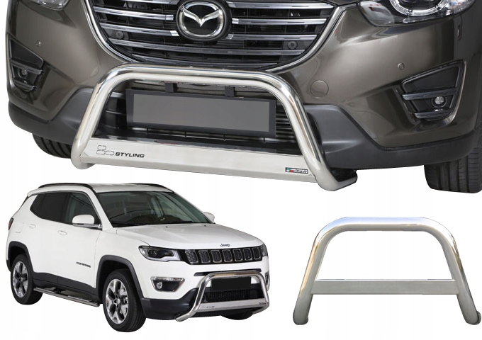 MAZDA CX5 2015-2016 CANALISATIONS AVANT HOMOLOGATION E ACIER INOXYDABLE