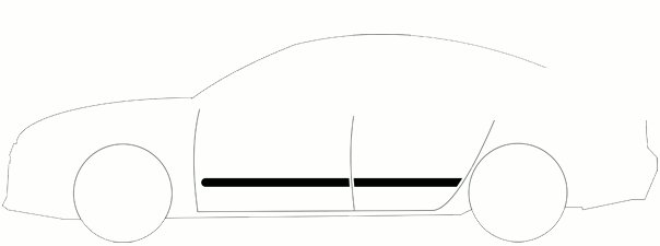 FIAT TIPO II 2015 2018 AUTOMOBILE BAGUETTES LATÉRAL