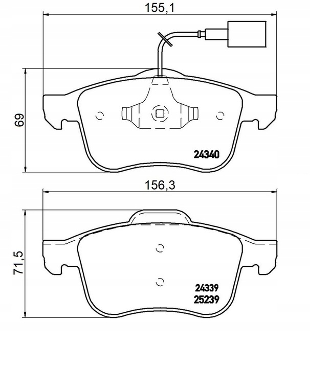 PADS BRAKE BREMBO P23132 77365354 photo 4 - milautoparts-fr.ukrlive.com