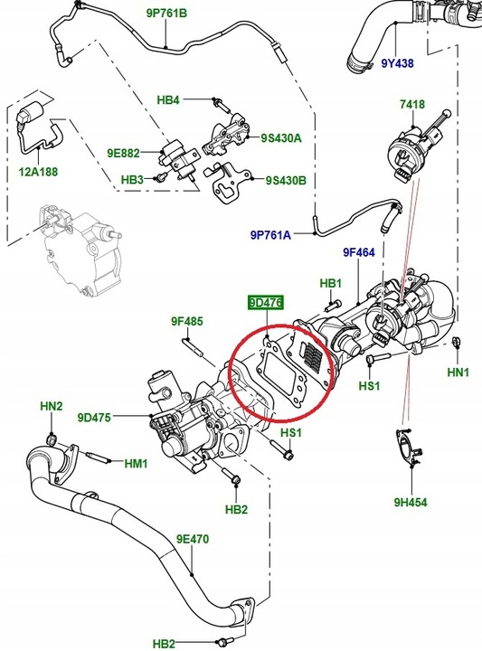 GARNITURE DE LA SOUPAPE EGR 2,2 DIESEL FREELANDER 2 photo 3 - milautoparts-fr.ukrlive.com