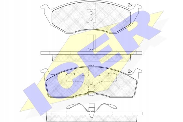 PADS BRAKE ICER CHRYSLER NEON FRONT photo 3 - milautoparts-fr.ukrlive.com