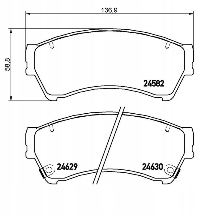 PADS BREMBO P49039 MAZDA 6 GH 07R- FRONT photo 2 - milautoparts-fr.ukrlive.com