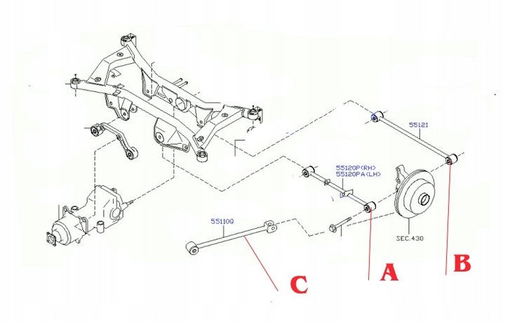 SWINGARM REAR DRIVE SHAFT REAKCYJNY NISSAN X-TRAIL B LEFT=RIGHT photo 2 - milautoparts-fr.ukrlive.com