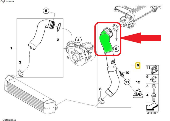 TUYAU DE RADIATEUR BMW 5 E60 E61 520D 11617790090 photo 6 - milautoparts-fr.ukrlive.com