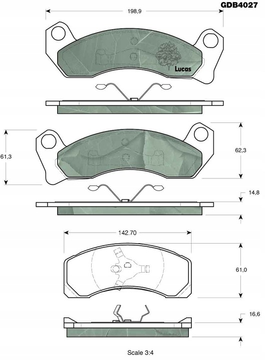 PADS FRONT FORD USA MUSTANG 4.9, MERCURY MARQUIS photo 2 - milautoparts-fr.ukrlive.com