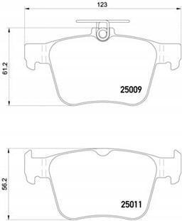 BREMBO PADS REAR AUDI S3 VW GOLF VII PASSAT B8 photo 3 - milautoparts-fr.ukrlive.com