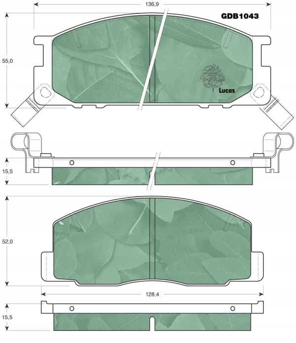 TRW SABOTS DE FREIN AVANT TOYOTA PREVIA 2.4 1990-00 photo 2 - milautoparts-fr.ukrlive.com