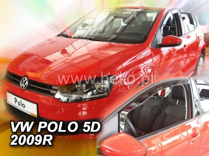 VW POLO 5 V (GEN) 2009-2017R DEFLECTORES DE PUERTA HEKO 