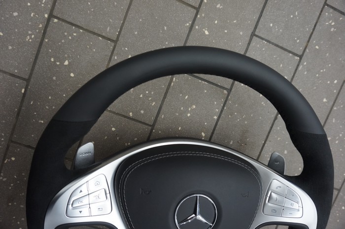 STEERING WHEEL MERCEDEWITH WITH CLASS W222 AMG NEW CONDITION ALCANTAR photo 4 - milautoparts-fr.ukrlive.com