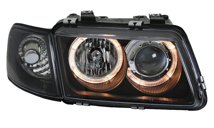 AUDI A3 8L 96-00 LAMPS GRILLES BLACK RINGS H7 photo 3 - milautoparts-fr.ukrlive.com