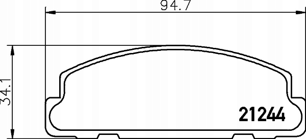 TRW PADS FRONT DAIHATSU CUORE I 1 MK1 1980-85 photo 2 - milautoparts-fr.ukrlive.com