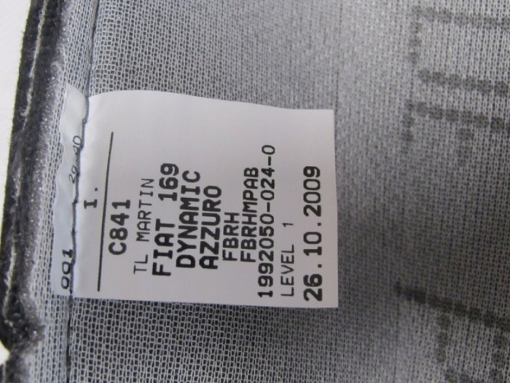 BRODERIE DOSSIER SIÈGES FIAT PANDA II ORIGINAL