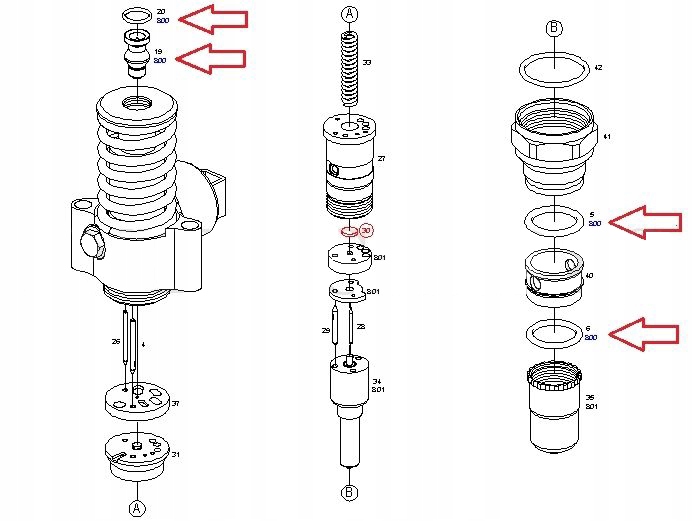 SET REPAIR FUEL PUMP AND INJECTOR 2.0 TDI AUDI VW photo 3 - milautoparts-fr.ukrlive.com