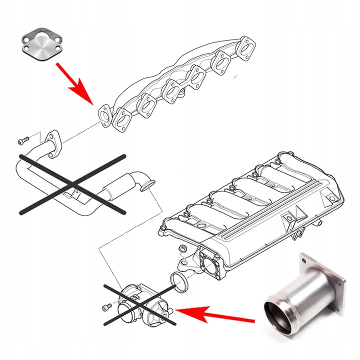 PRODUIT DE REMPLACEMENT BOUCHON EGR BMW 2.0 2.5 3.0 D M47 M57 photo 3 - milautoparts-fr.ukrlive.com