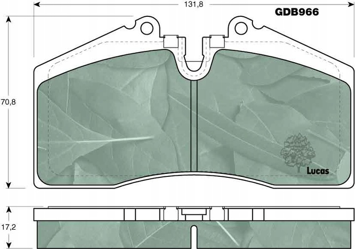 SABOTS DE FREIN DE FREIN PORSCHE P. 911/928/944/959/968 2,5-5,0 85-97 TRW GDB966 photo 8 - milautoparts-fr.ukrlive.com