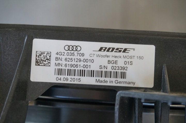 WOOFER ARRIÈRE AUDI A6 C7 RÉFECTION BOSE SEDAN photo 3 - milautoparts-fr.ukrlive.com