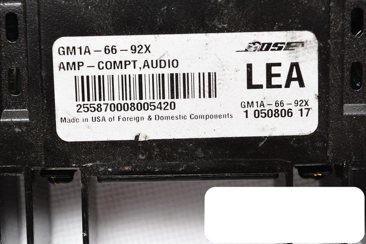 AMPLIFICATEUR MAZDA 6 GM1A-66-92X 105080617 BOSE photo 2 - milautoparts-fr.ukrlive.com