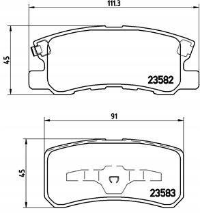 BREMBO SABOTS DE FREIN ARRIÈRE PEUGEOT 4007 4008 photo 2 - milautoparts-fr.ukrlive.com