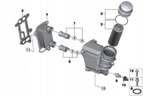 JUNCTION PIPE SWITCHING RADIATOR OILS BMW 11427802115 photo 2 - milautoparts-fr.ukrlive.com