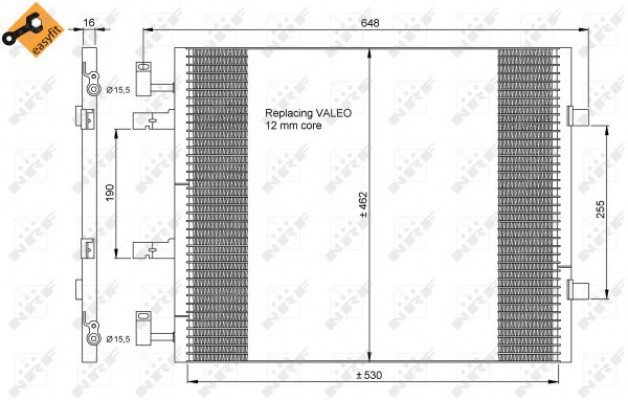 RADIATOR AIR CONDITIONER FROM OSUSZACZEM CITROEN FIAT P photo 6 - milautoparts-fr.ukrlive.com