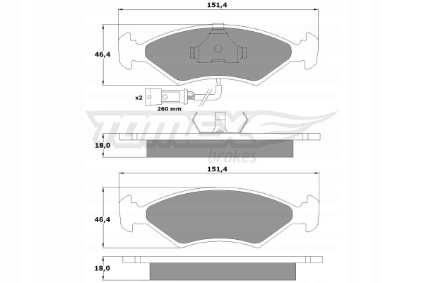 SABOTS DE FREIN DE FREIN FORD SIERRA,ESCORT 81-90 TX 10-282 photo 3 - milautoparts-fr.ukrlive.com