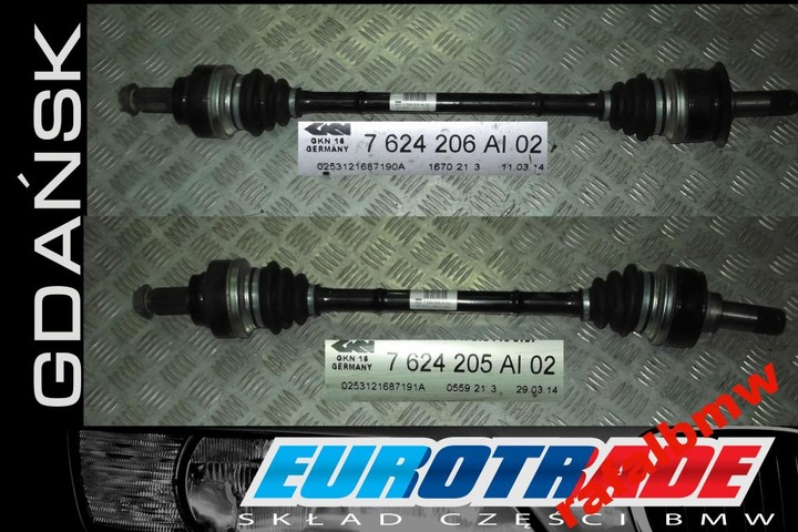 Bmw 1 f20 f21 3 f30 f31 піввісь ліва права 1000km, Ціна