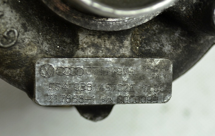 фото №6, Vw audi skoda seat 1.9 tdi турбина turbo gt1749va