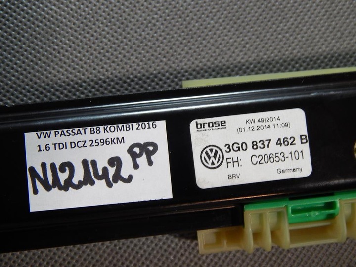 фото №3, Vw passat b8 механизм правые перед 3g0837462b