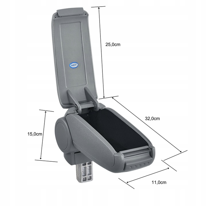 фото №4, Підлокітник skoda octavia 2 сірий шкіра