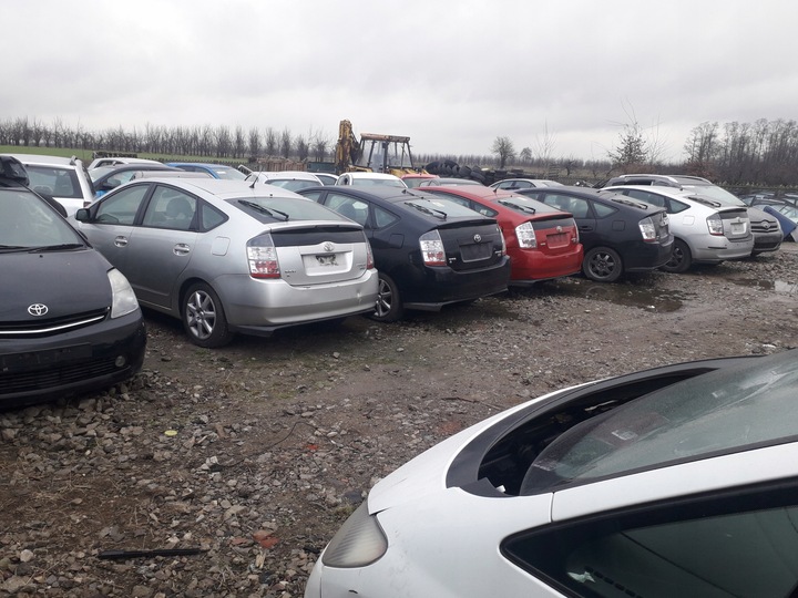 фото №5, Toyota prius ii дах стійка обшивка дах