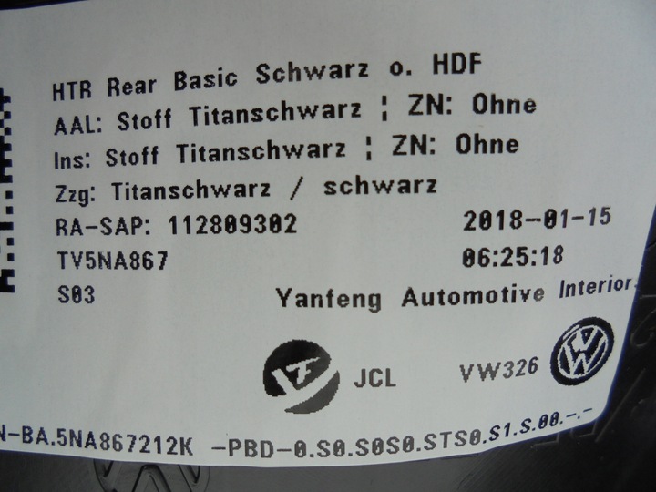 фото №9, Vw tiguan ii 17r боковина двері правий зад 5na867212k