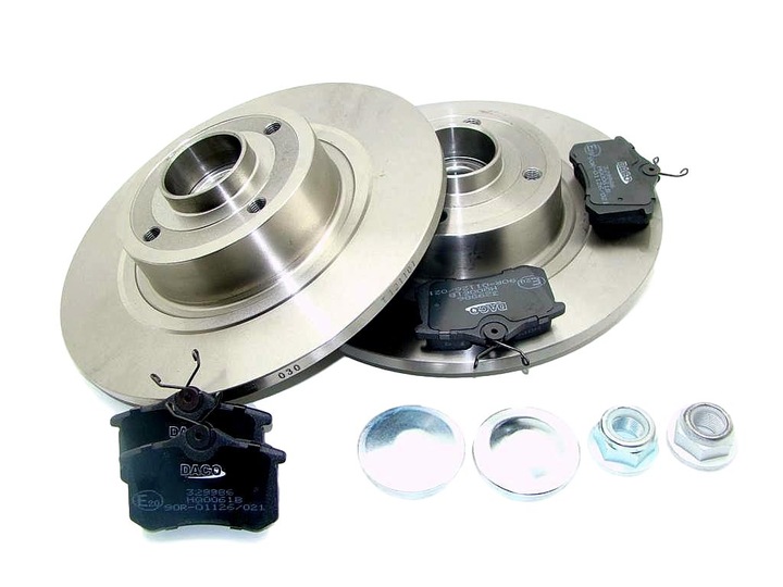 фото №1, Диски x2 + гальмівні колодки зад scenic ii megane ii універсал