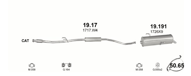 фото №8, Глушитель конечный peugeot 206 19.191