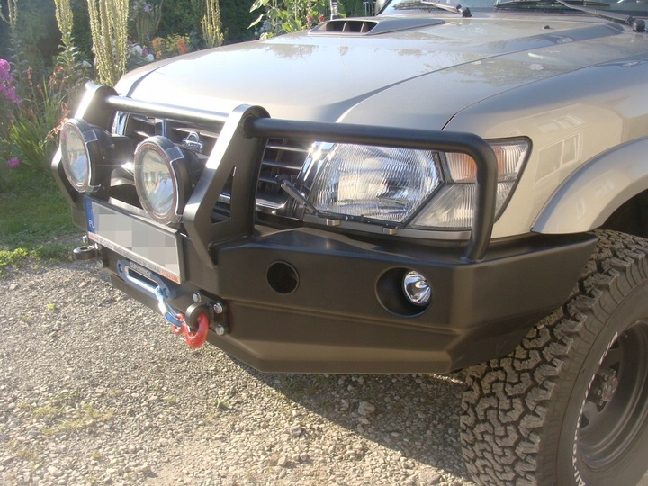 фото №10, Nissan patrol gr y61 бампер переднее металлический 4x4
