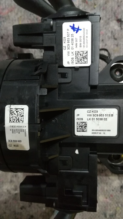 фото №7, Перемикач комбінований стрічка колонка passat b6