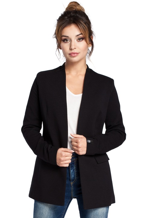 Удлиненный пиджак черный
