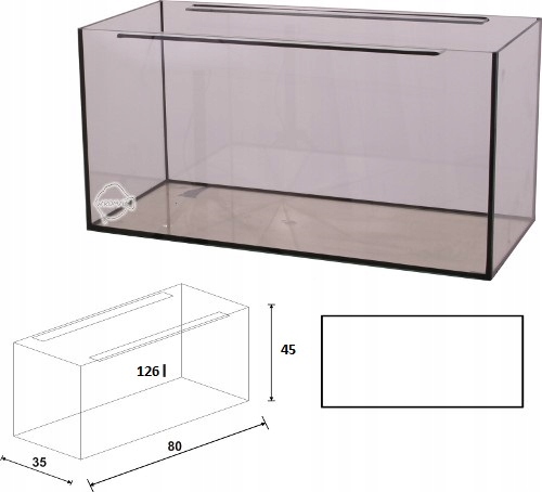 Аквариум с прямоугольным дном занимает на столе площадь 465