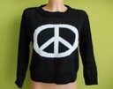 Zdjęcie oferty: Sweter krótki crop top z pacyfką ażurowy ( S / M )