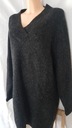 Zdjęcie oferty: ZARA KNIT sweter sukienka CIEMNO SZARY oversize S