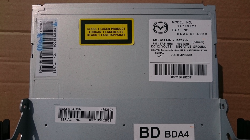 фото №2, Mazda 3 ii 09- радіо mp3 оригінал