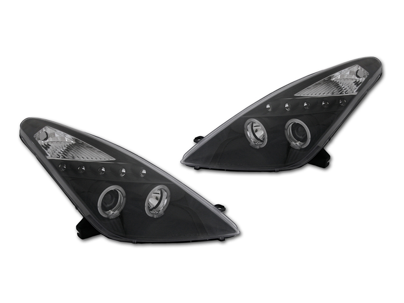 фото №1, Фари лампи kpl тюнінг кільця led angel eyes black toyota celica 99-06