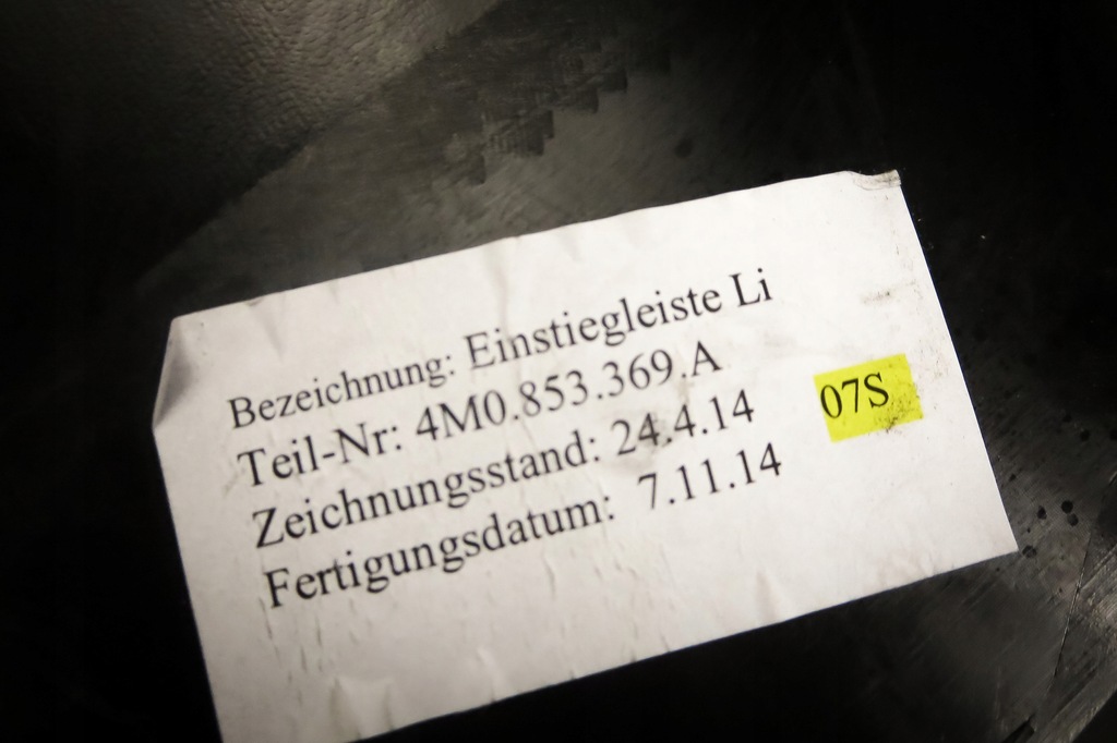 фото №8, Захист молдинг поріг audi q7 4m 4m0853369a 4pk