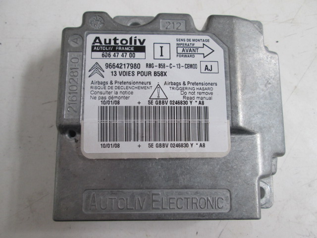 фото №1, Датчик air bag 606474700 citroen c4 picasso