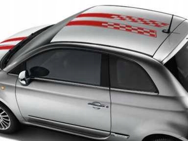 фото №5, Fiat 500 наклейки na дах ремені наклейка abarth