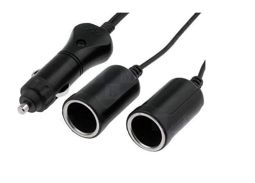 фото №1, Przedłużacz роз'єм прикурювача 2 x 12v 2m.