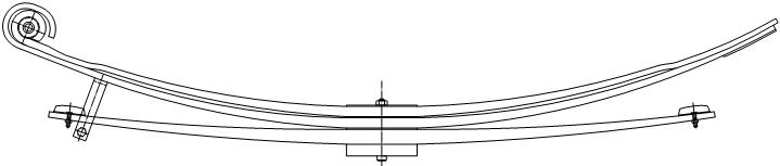 фото №1, Ресора ресори renault midliner m 150 - m 250 задня 3p